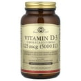 thumbnail image 1 of Solgar Vitamin D3 (Cholecalciferol) 125 mcg (5,000 IU) Vegetable Capsules 1 ea, 1 of 5
