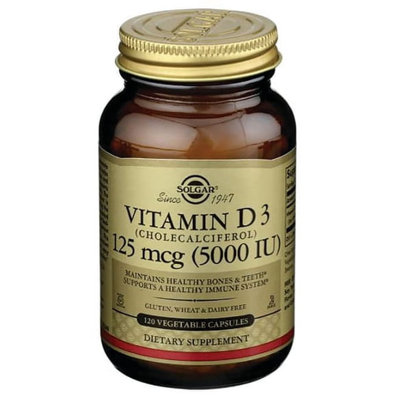 Solgar Vitamin D3 Cholecalciferol 5000IU 120 Capsules