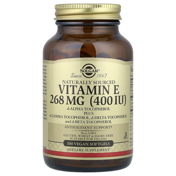 Solgar Vitamin E 400 IU Vegetarian Softgels- 100 Count
