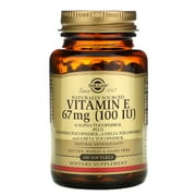 Solgar Vitamin E 67 MG (100 IU) Mixed Softgels (d-Alpha Tocopherol & Mixed Tocopherols) 1 ea