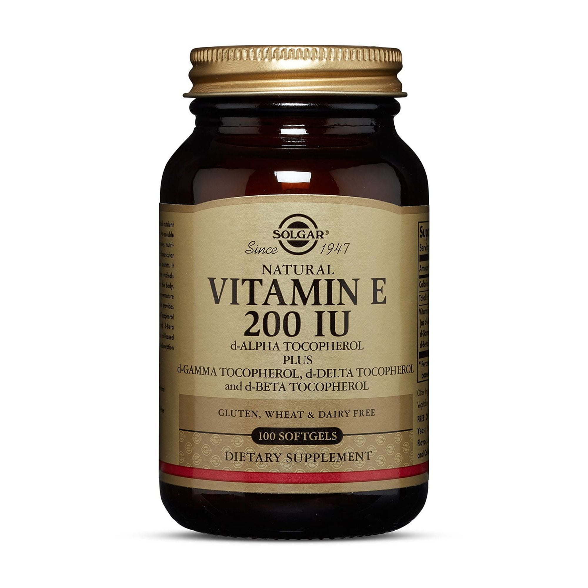 Solgar Vitamin E Complex 200 IU - 100 Softgels