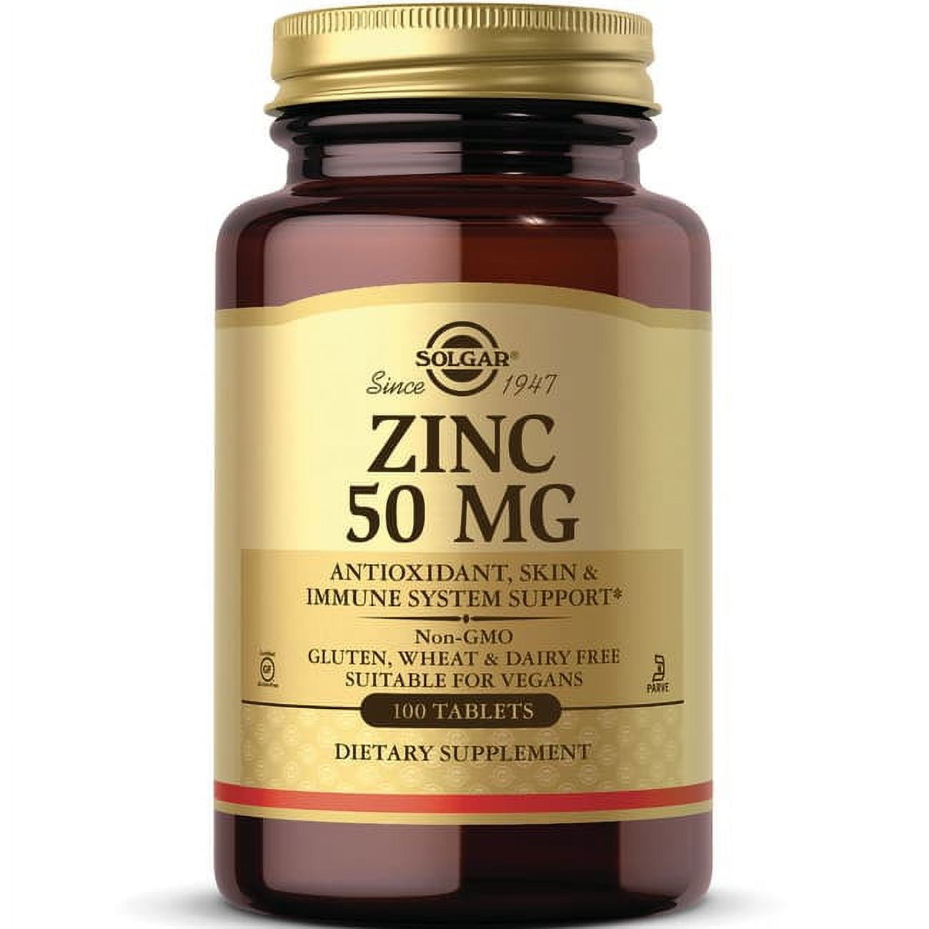 Solgar Zinc 50 - 100 Tablets
