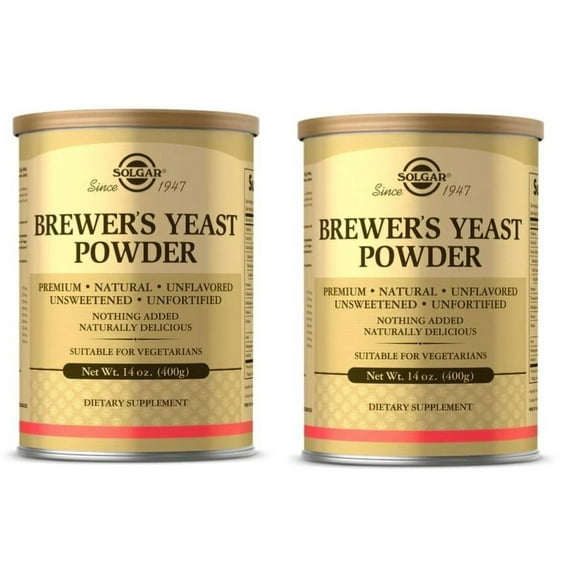 Solgar, brewer's yeast powder, 14 oz (400 g) 2 packs
