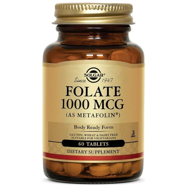 Solgar folate 1000 mcg (as metafolin) tablets, 60 ct