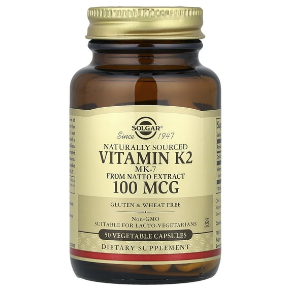 Solgar vitamin k2 100 mcg - 50 vegetable capsules