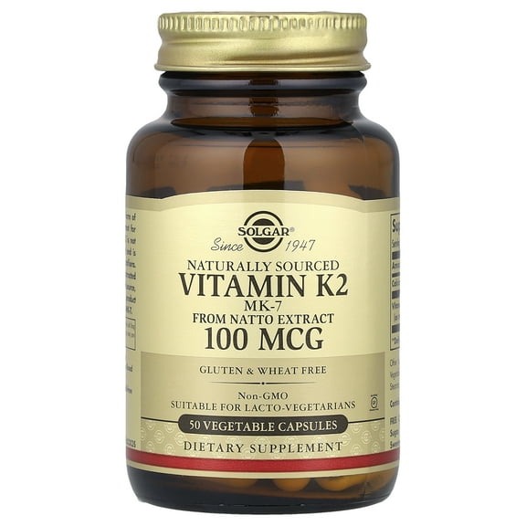 Solgar vitamin k2 100 mcg - 50 vegetable capsules