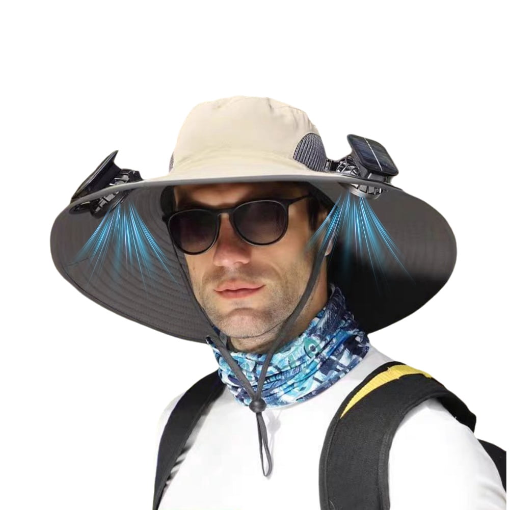 Solhalo FanHat SolarPowered Cooling Hat,Features a dual-power cooling system, adjustable and detachable fan, sun and wind protection, durability and breathability, suitable for summer hiking