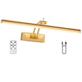 thumbnail image 1 of Solhice Picture Light Battery Operated for Wall Rechargeable 5200mAh, Wireless LED Art Light with Remote, 16" Dimmable Painting Light, Display Gallery Lighting(Reddish-copper), 1 of 1