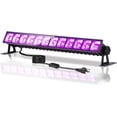 thumbnail image 1 of Solhice Upgraded 36W 40LEDs Black Light Bar,1Pack Glow Neon Party light with Switch+Plug+6ft Cord, Light up 24x24ft, Beam Angle over 120  for Fluorescent Party, Halloween, Body Paint, Stage Lighting, 1 of 9