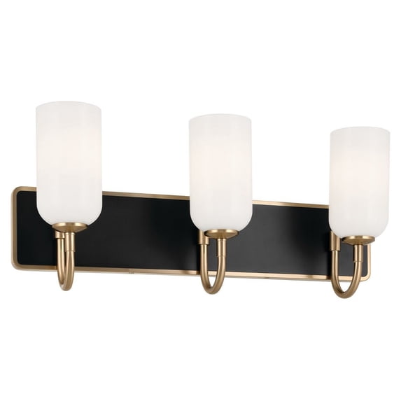 Solia 3-Light Bathroom Vanity Light in Champagne Bronze