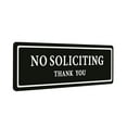thumbnail image 1 of No Soliciting Sign for House, Strong Self-Adhesive No Solicitation Signs, 8.2x2.4" Thick Acrylic, Weatherproof and Sturdy Sign for Front Door, Home, Office, Wall, Keep Solicitors Away, 1 of 5