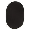 thumbnail image 1 of Solid 10' Round Wool Rug Black, 1 of 1