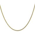 thumbnail image 1 of Solid 10K Yellow Gold 2.2mm Diamond-Cut Rope Chain - 8" Bracelet, 1 of 8