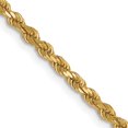 thumbnail image 1 of Solid 10K Yellow Gold 2.5mm Diamond-Cut Rope Chain - 24", 1 of 8