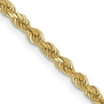thumbnail image 1 of Solid 10K Yellow Gold 2.7mm Diamond-Cut Rope Chain - 7" Bracelet, 1 of 8