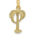 thumbnail image 1 of Solid 10K Yellow Gold 2-D Palm Tree w/Coconuts Charm - 16.4mm, 1 of 6