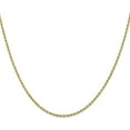 thumbnail image 1 of Solid 10K Yellow Gold 2mm Diamond-Cut Rope Chain - 24", 1 of 8