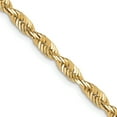 thumbnail image 1 of Solid 10K Yellow Gold 3.2mm Diamond-Cut Lightweight Rope Chain - 18", 1 of 8