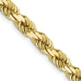 thumbnail image 1 of Solid 10K Yellow Gold 4.7mm Diamond-Cut Rope Chain - 24", 1 of 8