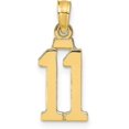 thumbnail image 1 of Solid 10K Yellow Gold Number 11 Pendant, 1 of 5