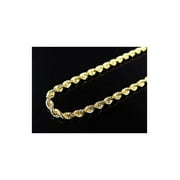 JEWELRY UNLIMITED Solid 10K Yellow Gold Rope Chain 2.5 MM 16-24 inches-26"