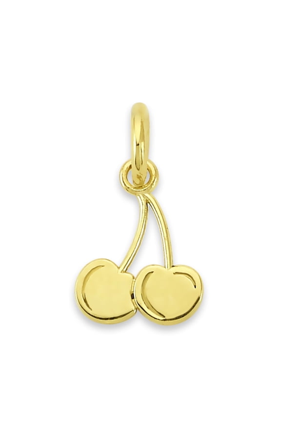 Solid 10k Gold Cherry Charm - Jewelry Gifts for Women