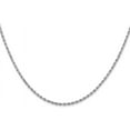 thumbnail image 1 of Solid 10k White Gold 1.7mm Diamond-cut Rope Chain - 18", 1 of 8