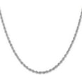 thumbnail image 1 of Solid 10k White Gold 3mm Diamond Cut Quadruple Rope Chain - 22", 1 of 8