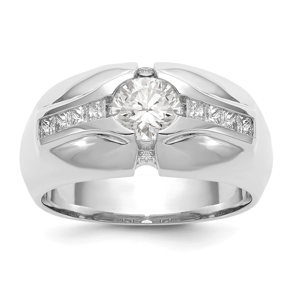 Semi Mount Ring Men's Diamond Jewelry Sterling Silver 925 Princess Cut  7x7mm | eBay