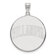 thumbnail image 1 of Solid 10k White Gold Villanova University Extra Large Disc Pendant, 1 of 2