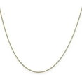 thumbnail image 1 of Solid 10k Yellow Gold 0.8mm Diamond Cut Round Open Link Cable Chain - 18", 1 of 8