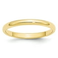 thumbnail image 1 of Solid 10k Yellow Gold 2.5mm Plain Classic Dome Men's Wedding Band Ring Size 13.5, 1 of 4