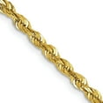 thumbnail image 1 of Solid 10k Yellow Gold 3mm Extra-Light Diamond Cut Rope Chain - 22", 1 of 8