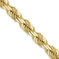 thumbnail image 1 of Solid 10k Yellow Gold 5.7mm Diamond-cut Rope Chain - 26", 1 of 8