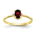 thumbnail image 1 of Solid 10k Yellow Gold Birthstone Ring Band with CZ Cubic Zirconia Size 7.5, 1 of 6