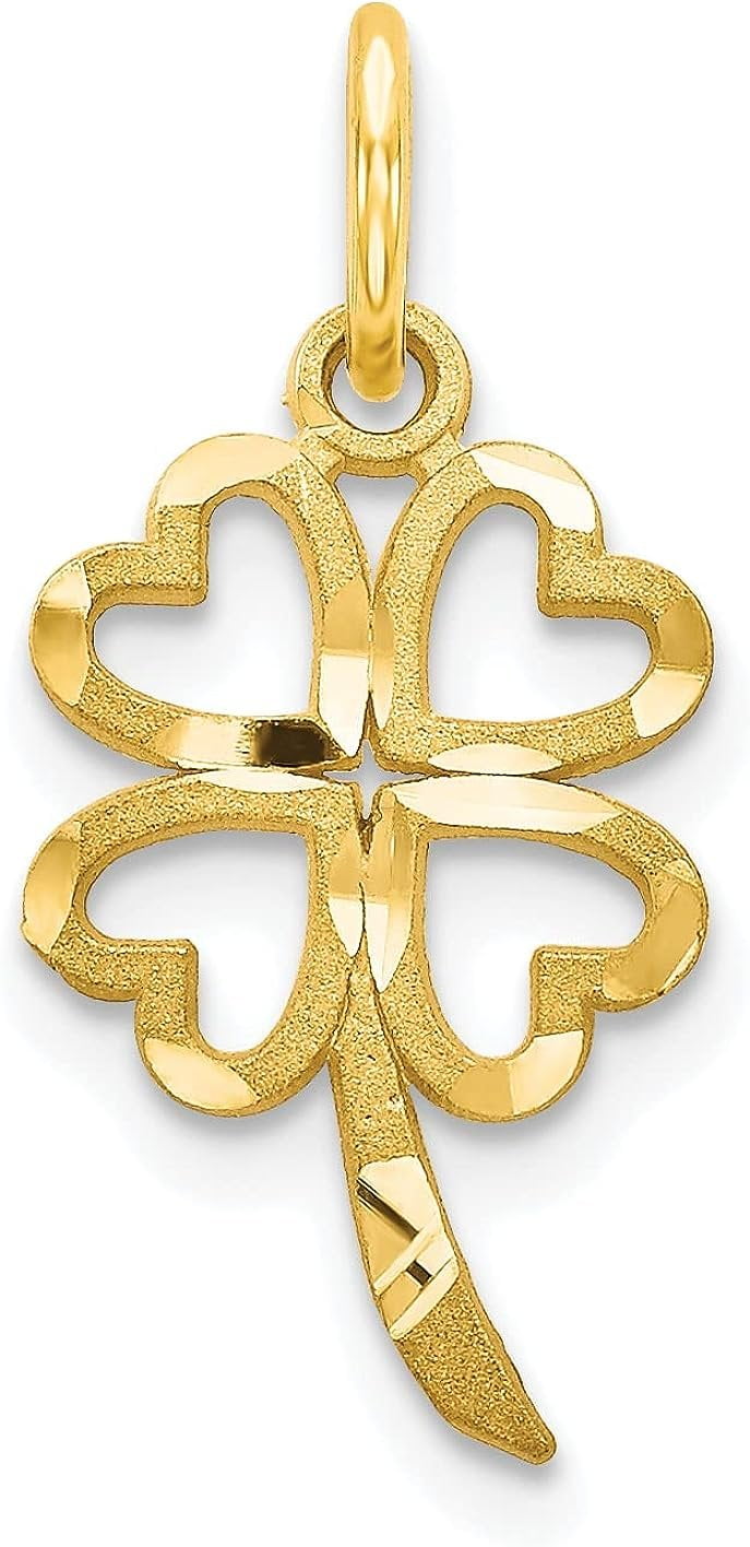 Gold Four Leaf Clover hot Key Pendants 30x9.