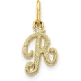 thumbnail image 1 of Solid 10k Yellow Gold Initial R Charm, 1 of 5