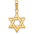 thumbnail image 1 of Solid 10k Yellow Gold Polished Star of David Pendant - 21mm, 1 of 6