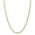 thumbnail image 1 of Solid 14K 4.5mm Concave Open Figaro Chain Bracelet / Anklet, 1 of 3