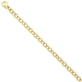 thumbnail image 1 of Solid 14K 6.5mm Polished Fancy Link Chain Bracelet / Anklet, 1 of 2