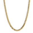thumbnail image 1 of Solid 14K 7.25mm Beveled Curb Chain Bracelet / Anklet, 1 of 3