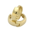 thumbnail image 1 of Solid 14K Gold Petite Huggie Hoop Earrings 2.5mm Wide for Cartilage and Second Piercing, 1 of 2