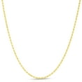 thumbnail image 1 of Solid 14K Gold Vermeil Sterling Silver Rope Diamond-Cut Necklace Chains 1.5MM - 5.5MM, Gold Chain for Men & Women, Made In Italy, Next Level Jewelry, 1 of 6