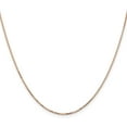 thumbnail image 1 of Solid 14K Rose Gold 1.2mm Box Link with Lobster Lock Chain - 20", 1 of 8