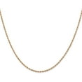 thumbnail image 1 of Solid 14K Rose Gold 1.7mm Diamond-Cut Rope Chain - 24", 1 of 8
