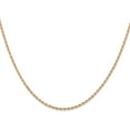 thumbnail image 1 of Solid 14K Rose Gold 1.7mm Diamond-cut Rope with Lobster Lock Anklet - 9" Bracelet, 1 of 8
