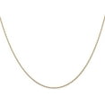 thumbnail image 1 of Solid 14K Rose Gold Carded 0.7mm Cable Rope with Spring Ring Lock Chain - 13" Anklet, 1 of 7