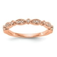 thumbnail image 1 of Solid 14K Rose Gold Diamond Wedding Ring Band Size 6 (.08 cttw.), 1 of 2