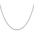 thumbnail image 1 of Solid 14K White Gold 1.5mm Diamond Cut Rolo Chain - 24"- Made In Italy, 1 of 8