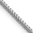 thumbnail image 1 of Solid 14K White Gold 1.6mm Franco with Lobster Lock Chain - 22", 1 of 8